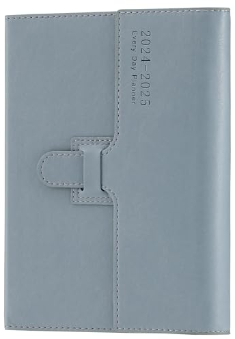 Akademischer Terminkalender 2024–2025 – Terminplaner 2024–2025, A5, Tagesplaner 2024–2025 von Juli 2024 bis Juni 2025, Hardcover Organizer mit bunten Monatstaben, Stift, Stifthalter, Innentasche