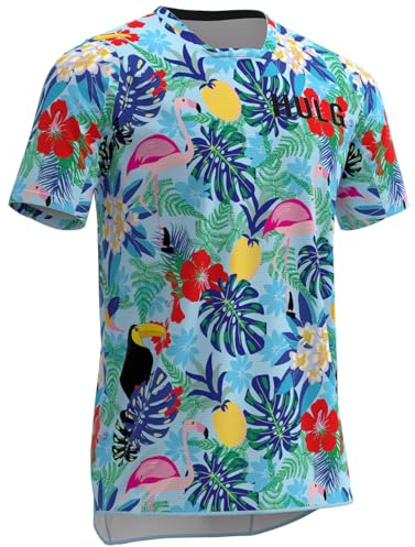 Mountainbike Shirt MTB Downhill Freeride I Fahrrad Trikots Herren Damen I Jersey atmungsaktiv, schnelltrocknend I Radtrikot Kurzarm (AIM004,M)