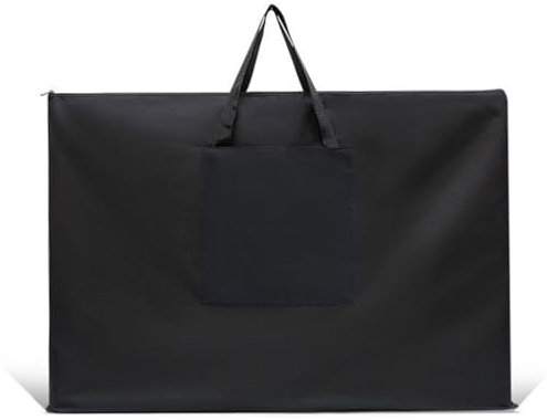 SJTJSPX Zeichenbrett-Tasche, Skizzierzubehör, Tragetasche, Malset, Aufbewahrungstasche, wasserdichte Canvas-Handtasche, tragbarer Griff, Zeichentasche für Bleistift, Skizze, Kunstbedarf, Schwarz , a1