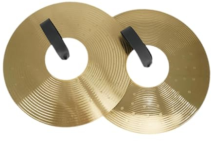 JISADER Coppia di piatti Crash Piatti Hi Hat, battente, piatti a mano, piatti pesanti a percussione, per gli amanti della band, per feste, performance, 200MM