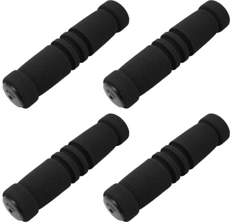 Be In Your Mind 2 Paar 22 mm Schaumstoff-Lenkergriffe für Elektromobil, Roller, schwarzer Schaumstoff-Lenkerbezug, Ersatz-Fahrrad, rutschfeste Lenkergriffe