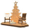 Weihnachtskerze aus Holz, Schaukelkerze, Weihnachtsdekoration, Himmel im Gedenkstätte