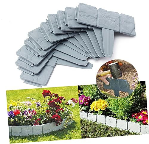 BESPORTBLE 10stücke Faltbarer Gartenzaun Aus Kunststoff Dekorative Rasenbegrenzung Für Außenbereiche Wetterfest Und Langlebig Für Gärten Höhlen Und Restaurants Rot