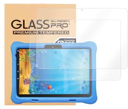 2 Pack Screen Protector for 8/8 Kids Tablet 2022/2020, Tempered Glass Screen Film Easy Installation for 8 inch Tablet, Ultra Clear Anti-Scratches Bubble free Anti-Fingerprint 9H Hardness Protection