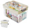 Vexran Caja Medicamentos, Botiquín de Primeros Auxilios, Botiquín, Caja de Medicamentos, Caja de Almacenamiento Multifuncional, Caja de Farmacia con asa de Transporte, 29 x 21 x 17 cm