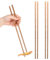 2 Pairs Natural Wooden Kitchen Chopsticks, 12.6 Inch Extra Long Cooking Chopsticks, Reusable for Hot Pot, Noodle, Cooking, Frying (Wood Color)