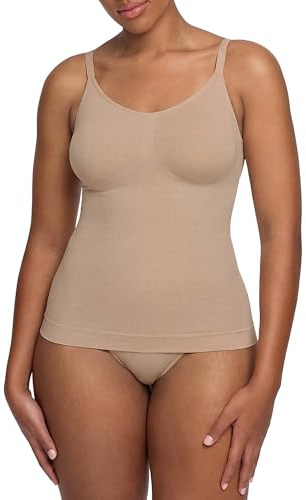 CFab Shaping Unterhemd Damen Top mit verstellbaren Trägern | starke Formung Bauchweg 360 Grad Bauchkontrolle atmungsaktiver Stretch und glatte Optik unter Kleidung für Alltag
