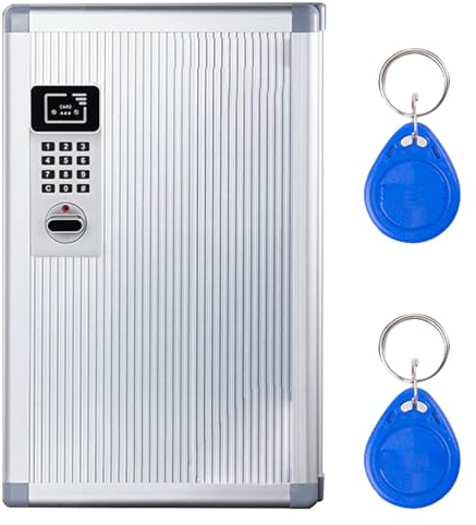 JSFYJZYZ Sicherer und Übersichtlicher Elektronischer Schlüsselschrank, Smart Schlüsseltresor mit Digitalem Code für Zuhause, Büro und Gewerbe(22x32x6cm/8.6x12x2.3in)