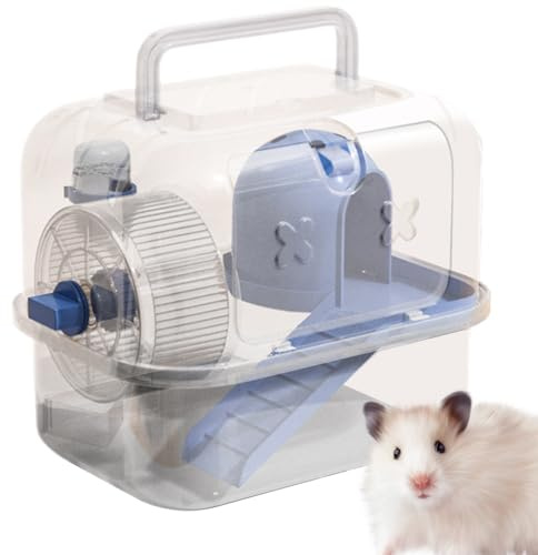 Tragbare Hamsterkäfige Geräumig Hochfest Transparent Komfortabel
