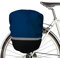 MadeForRain wasserdichte Regenhülle mit Reflektor für Fahrradtaschen/Gepäckträgertaschen BikeRider - Neptunblau/Tiefschwarz