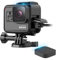Wealpe Frame Rahmen Gehäuse Schutzgehäuse Rahmenhalterung mit Objektivkappe Kompatibel mit GoPro Hero 7 Schwarz, Silber, Weiß, 6, 5, Hero (2018) Kameras