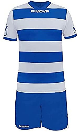 Givova, kit rugby, weib/hellblau, M
