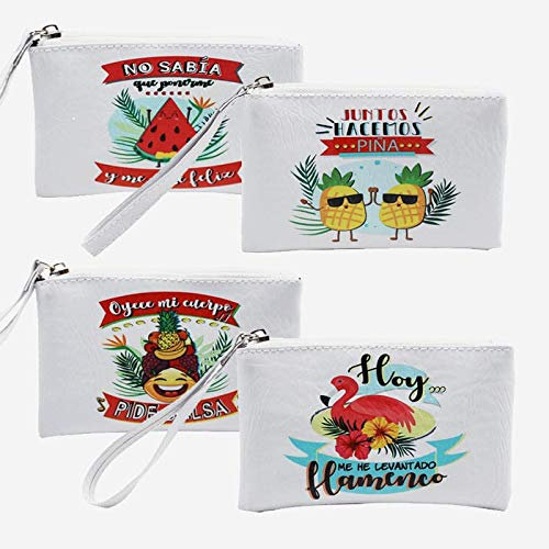 Vasara Portatodo Tropical - Detalles Originales para Invitados de Bodas, Regalos Baratos para Comuniones y Cumpleaños Infantiles Cartera, Monedero