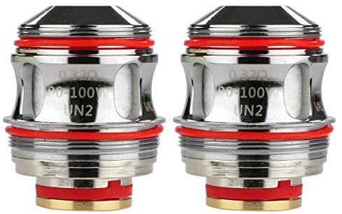 Uwell UN2 Mesh Coils (0,32 Ohm), Verdampferköpfe für e-Zigarette, 2 Stück