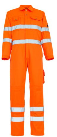 Mascot Utah Hi-Vis Boilersuit Overall 00419-860 - Safe Classic Mens 82C44 (W28.5 L32) Hi-Vis Orange