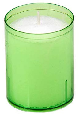 Unbekannt Kerzen Refill | Teelichteinsatz | Teelicht | Kerze | Nachfüller | extra Lange Brenndauer bis zu 24 Stunden | (Kiwi)