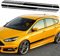 TOMALL 1 Paar 210 cm x 24 cm Sport Racing Streifen Aufkleber für Karosserie Tür Seite Grafik Vinyl Aufkleber Dekoration für Autos SUV Trucks Geländewagen Universal Auto Aufkleber Zubehör (Schwarz)
