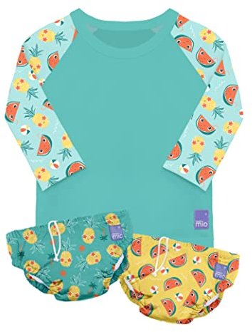 Bambino Mio, Set de natación, Tropical, Mediano (6-12 Meses)