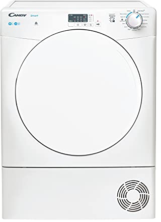 CANDY Smart CSEC9LF Freestanding Condenser Tumble Dyer, Sensor Dry, Smart enabled, 9 kg Load, White