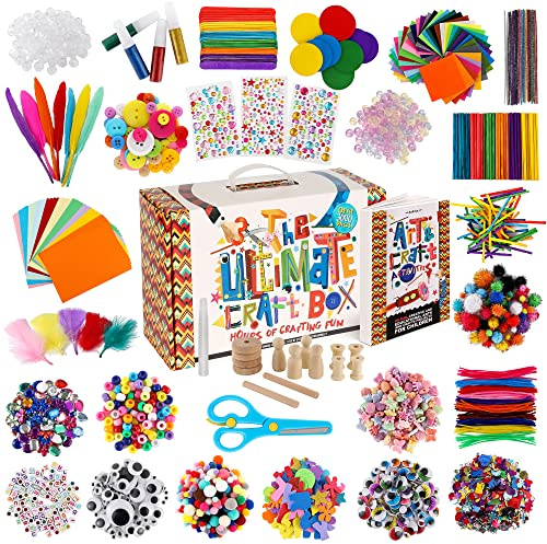 3000+ Pcs Arts and Crafts Supplies for Kids Ages 3-12 - Ultimate Craft Kit