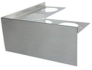 Fuchs Design Terrassenprofil Ecke V2A Edelstahl 95/11 mm Höhe Silber - Terrassenblende Terrassenleiste Kantenabdeckung für die Terrasse