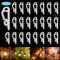 SelfTek 120 Stück Weihnachtslicht Clips für Weihnachtsaußenbeleuchtung Dekoration Mini Dachrinnenhaken für Lichterketten Kunststoff Halterung Haken Lichterkette Befestigung Regenrinne(Weiß)