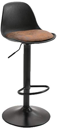 Taburete de bar alto, taburete giratorio de cocina para desayuno se puede elevar y bajar 60-80 cm, selección multicolor (color: E, tamaño: una pieza), tamaño: dos piezas, color: E