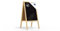 ALLboards Kundenstopper mit naturlackierten Holzrahmen 118x61cm, Werbetafel, Gehwegaufsteller, Aufsteller, Straßenreiter, Kreide
