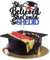 1 Stück She Believed She Could So She Did Cake Topper Blue Glitter 2022 Graduation Cake Decorations for Girl 2022 High School College University Graduation Party Decoration Supplies