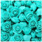 Yurosiay 500 rose artificiali, mini rose in schiuma, rose artificiali, decorazione senza gambo, rose finte, rose in schiuma, per fai da te, rose, orso, artigianato, bouquet da sposa, blu chiaro