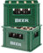 jojofuny 2 Sets Miniatur Bierflaschen Spielzeug: Miniatur Magnet Bierkiste Flaschenöffner - Puppenhaus Bierglas Modell Mini-Weinkiste Und Weinflasche Für Küchendekoration Zubehör (Grün)