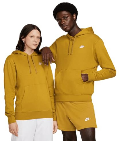 Nike BV2654-716 M NSW Club Hoodie PO BB Sweatshirt Herren Bronzine/Bronzine/White Größe XL