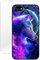 KARTXITAI Hülle Kompatibel mit iPhone SE 2020/8/7,Stoßfest Hybrid Schutzhülle [TPU Silikon Bumper+Glas Rückseite] mit Mond Wolf Wolke Motiv Handyhülle Cover+Glas Displayschutz