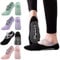 Yoga Socken, 4 Paar Yoga Socken Damen, Antirutsch Socken Grip-Socken mit Riemen Pilates socken Stoppersocken für Ballett Pilates Tanz Workout mit Kissen