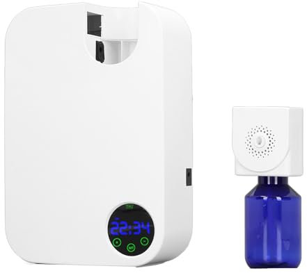 Wifehelper Aromatherapie Diffusor mit Touch Steuerung, Intelligentes Automatisches Timing, 3 Farben Display, Effiziente Zerstäubung (EU-Stecker)