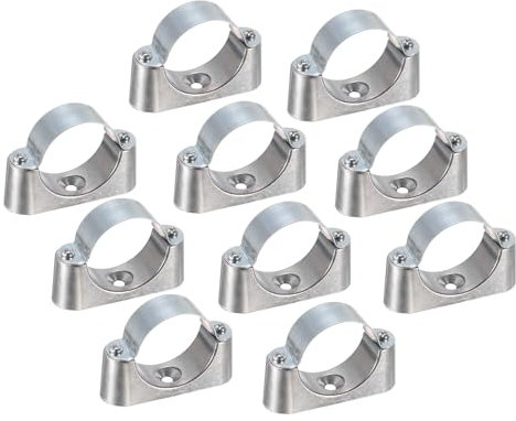 sourcing map 10Pcs Collier de Serrage Clip Fixation Tube Tuyau Pour Tuyau De 2 (51mm) Fixation Murale Fixation Au Plafond Sangles De Tuyau Rigide Pour Tuyau En Métal Pvc