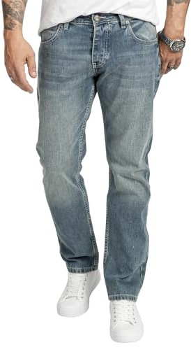 Rock Creek Jeans Herren Hose Regular Fit Gerades Bein Denim M31 | Klassische Herrenjeans mit geradem Schnitt, lange Jeanshose und Herrenhose für Alltag, Freizeit, Büro und Casual-Looks