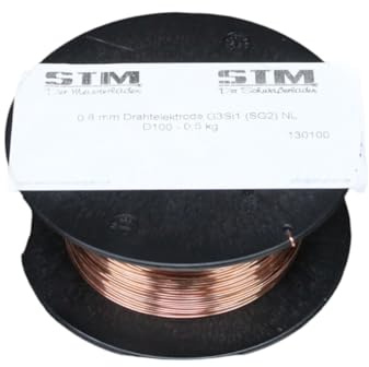 STM Der Meisterladen MIG MAG Stahl Schweißdraht Ø 0,8mm SG2 CO2 G3Si1 D100 0,5kg…