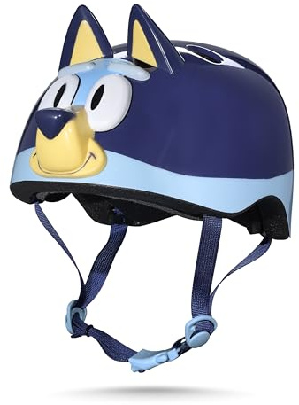 Bluey Bike Helmet for Kids, Boys and Girls, Ideal Safety for Cycling, Skateboarding, Scooters, Adjustable Fit 20.4-21.6, CPSC & ASTM Certified, Ages 5+