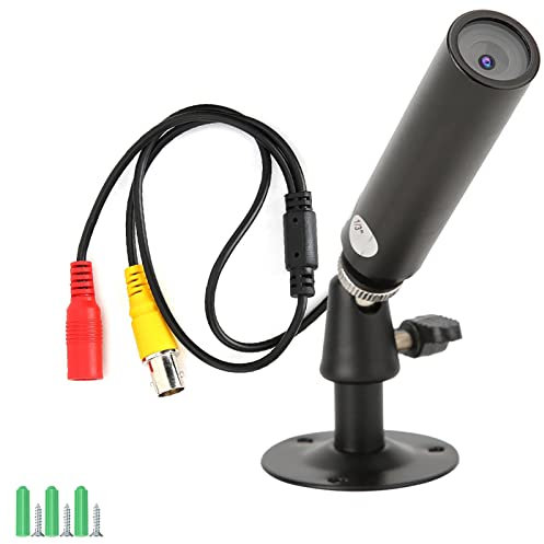 MUNEFE Mini Telecamera AHD Full HD, Impermeabile 1080P 2MP Ad Alta Definizione Completa, Telecamera con Cilindro in Metallo Microcablato per Sorveglianza Interna