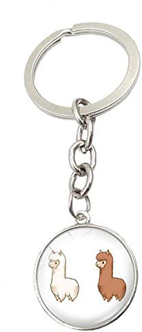 Generic Dessin animé Lama Pendentif Porte-clés Femmes Portefeuilles Bourse Sac À Main Sac Suspendu Ornement Alliage Porte-clés Charme Beaux Accessoires FiableUtile et professionnel.