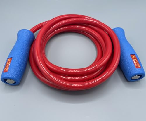XYZ Sports XYZ X4 Savant Corde Muay Thai lourde - Bleu/Bleu/Corde à Sauter/Corde à Sauter/Boxer/Lourde/Power/Boxe/MMA/Arts Martiaux (Bleu/Rouge, 3 m)