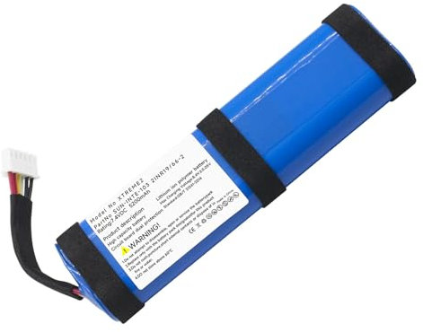 Palogreen Battery for JBL Xtreme 2, Xtreme 3, SUN-INTE-103 2INR19/66-2 GSP-2S2P-XT3A Bluetooth Wireless Speaker 7,4 V 5200 mAh Lithium