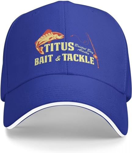 Baseballkappe Hip Hop Sonnenhut Titus Bait and Tackle Baseballkappe Flauschiger Hut Hip Hop Neu im Hut Damenhut Männergeburtstagsgeschenk für Männer Frauen