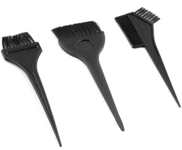 15 Stück Haarfärbepinsel Schwarz und Kammset aus Kunststoff