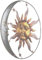 SEWOART wanddeko wand dekorationen wand polsterung room decoration Wohnkultur Metallhandwerk schmücken Sonne Anhänger Wandkunstornamente Von der Sonne gestaltete Wandkunst Sonnenwandkunst