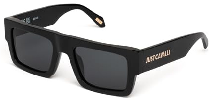 Just Cavalli Damen Sjc103 Sonnenbrille, schwarz (Shiny Black), 53/21/140