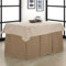 Falda Camilla Rectangular Bali Jacquard + Tapete - Beige, 70x120cm