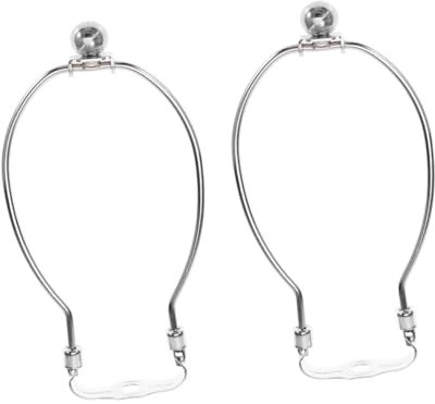 KICHOUSE Abnehmbare Lampenharfe Für Kristall-stehlampen Silberfarben 20 3 Cm Hoch 205 Mm Lampenschirmhalterung
