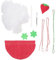 STOBOK 1 Satz Erdbeer-Nadelpaket Nadelkissen-Kit Nähnadelkissenhalter Nadelkissen-Set zum Nähen Häkelsets bastelbedarf handystativ Erdbeer-Nadelkissen Nadelkissen selber Machen Polyester